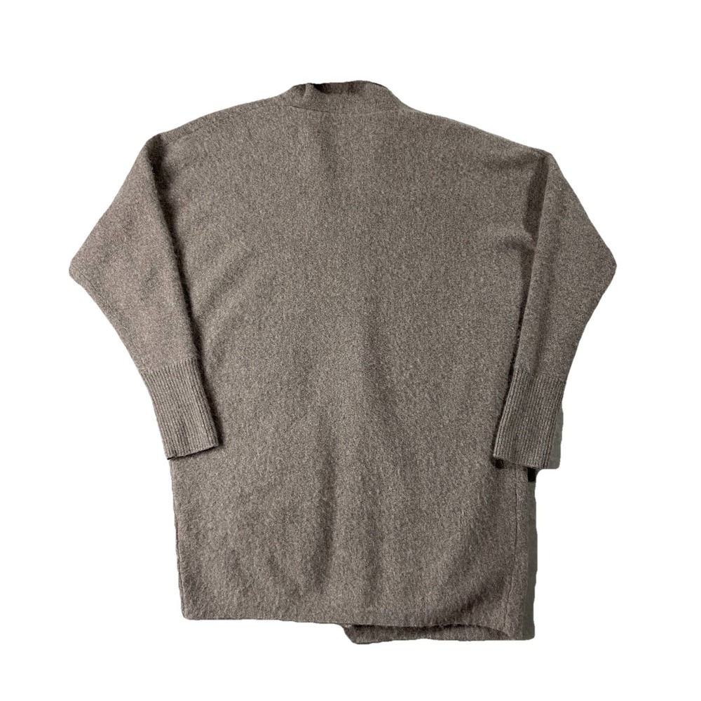 Tahari Pure Luxe 100% 2-ply Cashmere Open Front Cardigan Brown Women's S Classic - Picture 8 of 8